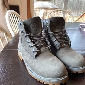 Charcoal Gray Timberlands